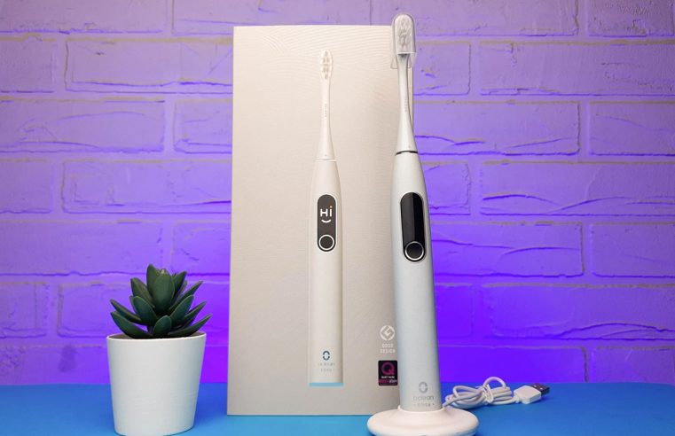 тихая электрическая зубная щетка Oclean x Pro Elite