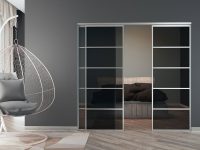 Алюмінієві скляні перегородки, розсувні системи