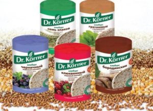 Користь і шкода хлібців Dr Korner, відгуки дієтологів, склад, калорійність