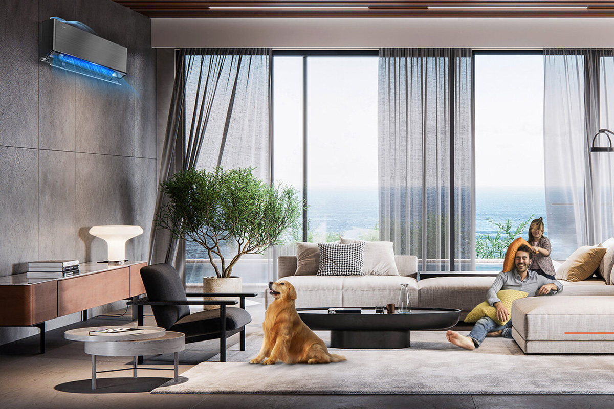 Тихий кондиціонер охолоджує кімнату