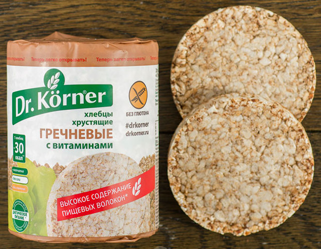 Користь і шкода хлібців dr korner, відгуки дієтологів, склад, калорійність